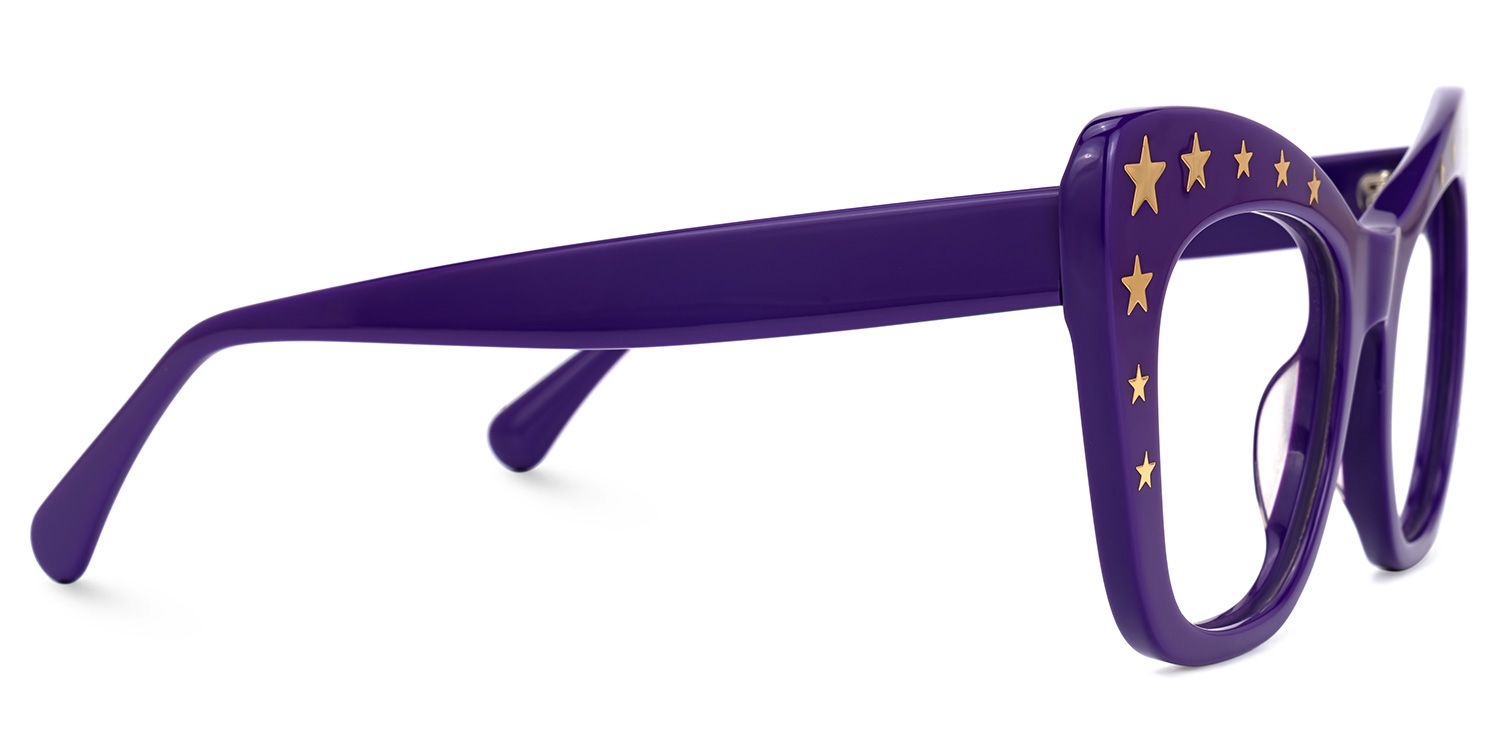 Adoracion - Butterfly Purple Eyeglasses | Vooglam 4