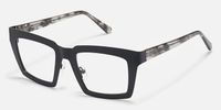 Arnal - Rectangle Black Eyeglasses | Vooglam Front View