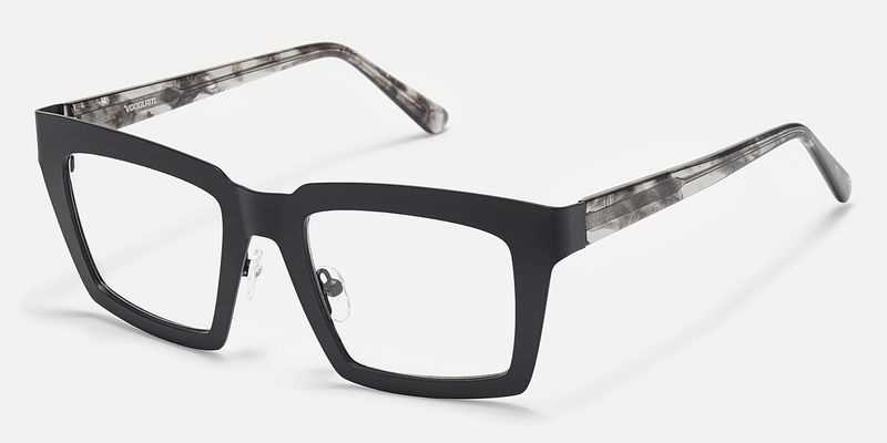 Arnal - Rectangle Black Eyeglasses