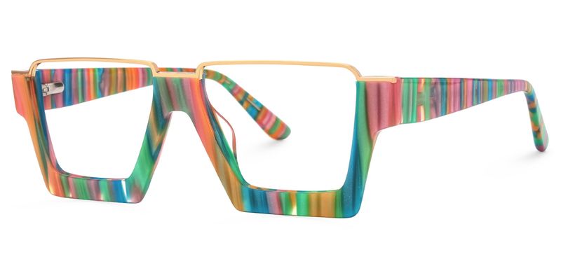 Dardhan - Rectangle Multicolor Eyeglasses