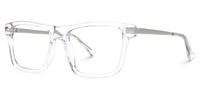 Elkie - Rectangle Crystal Eyeglasses | Vooglam Front View
