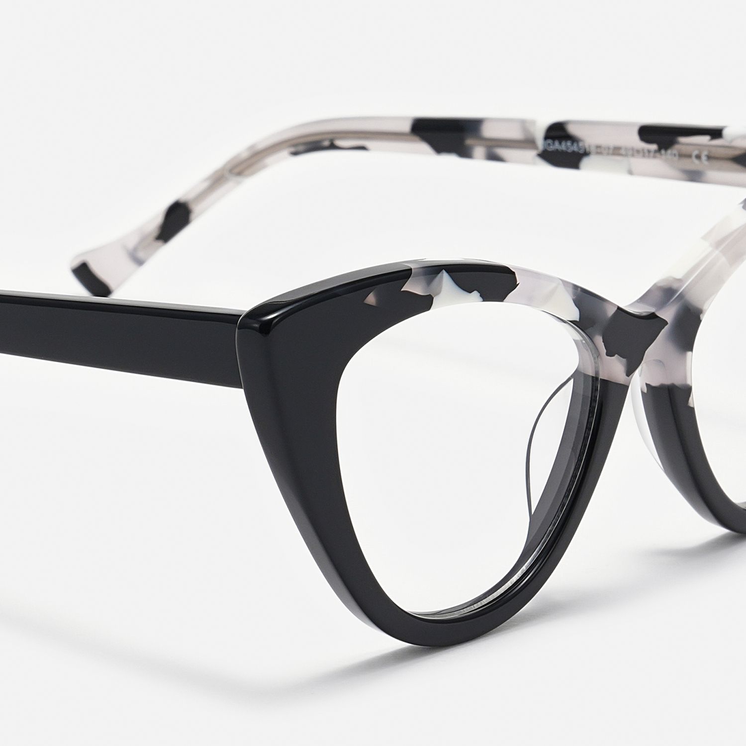 Antoinette - Cat Eye Black/Tortoise Eyeglasses product detail 4