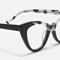 Antoinette - Distinctive Black & Tortoise Cat Eye | Vooglam Design Details