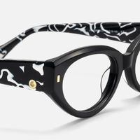 Meow - Cat Eye Black Eyeglasses | Vooglam Design Details