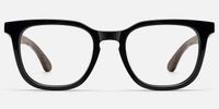 Lote - Square Black Eyeglasses | Vooglam Angle View