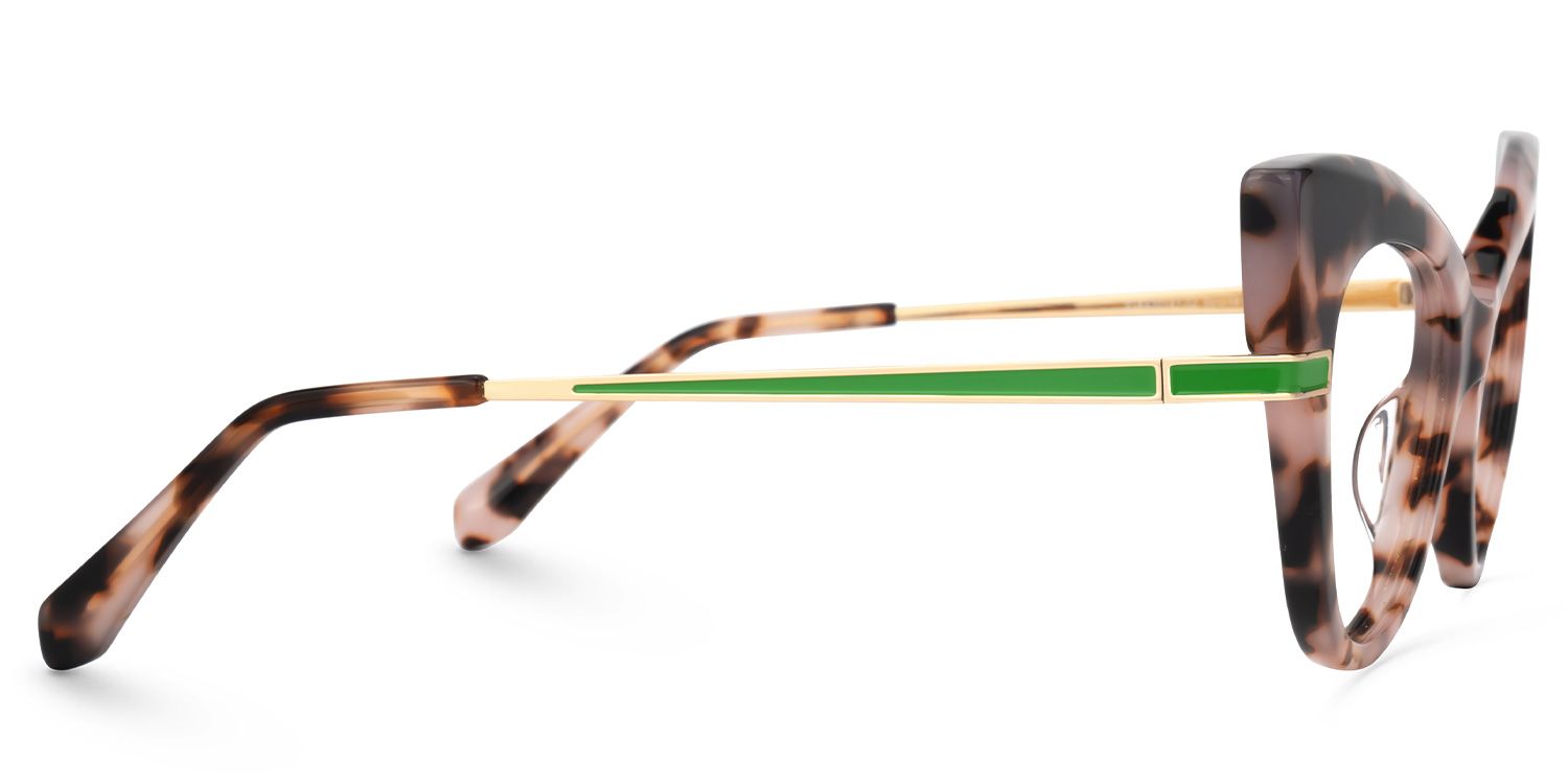 Fabrizio - Cat Eye Pink/Tortoise Eyeglasses | Vooglam 4