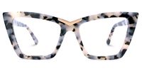 Lainer - Rectangle Tortoise Eyeglasses | Vooglam Angle View
