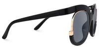 Fredia - Square Black Sunglasses | Vooglam
