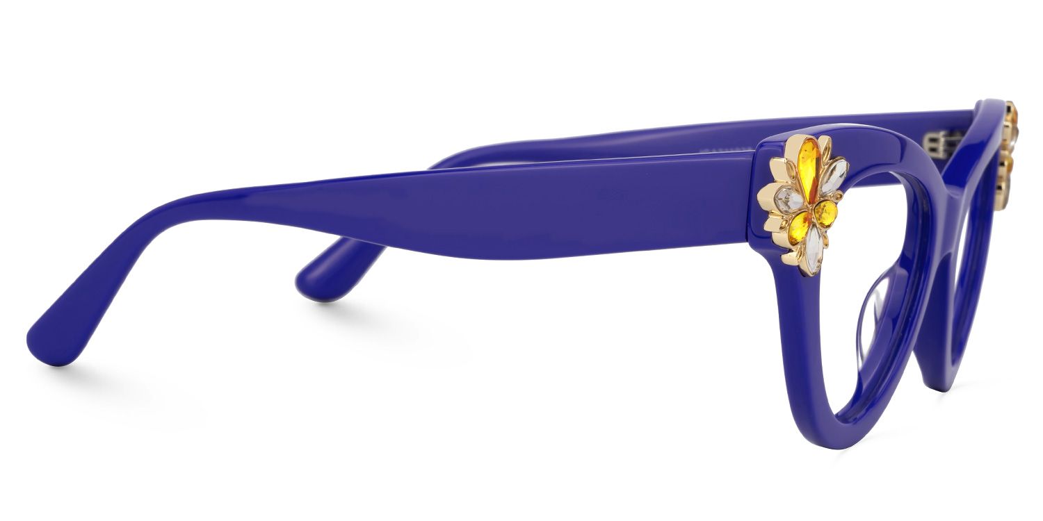 Farai - Cat Eye Purple Eyeglasses | Vooglam 4