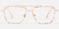 Isla - Aviator Pattern Eyeglasses | Vooglam Angle View