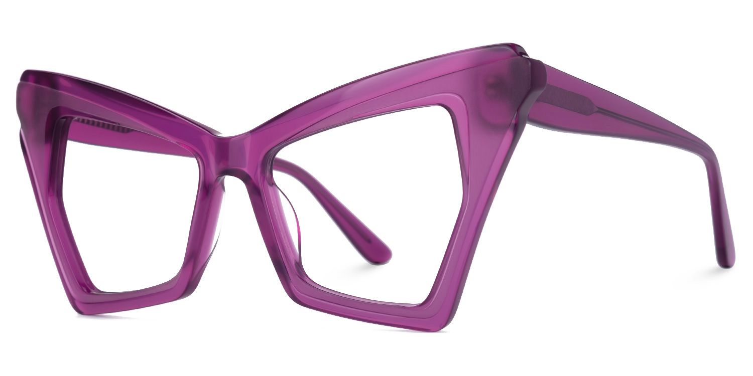 Elphaba - Butterfly Purple Eyeglasses | Vooglam Front View