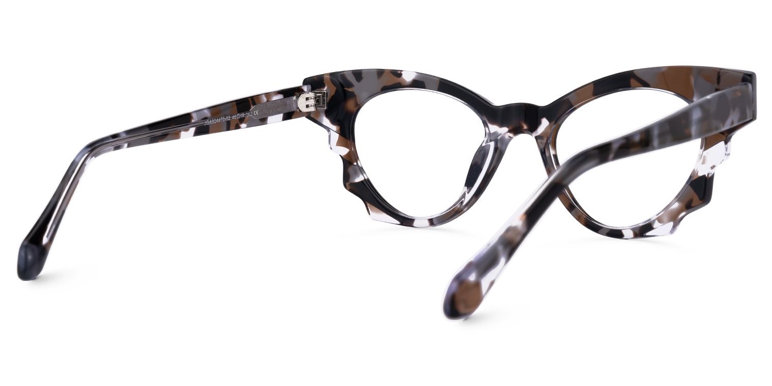 Agapito - Cat Eye Tortoise Eyeglasses | Vooglam Side View