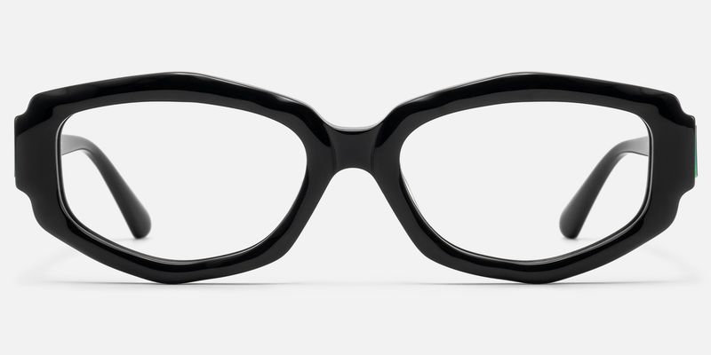 Spire - Geometric Black Eyeglasses