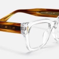 Asante - Square Transparent Eyeglasses | Vooglam Design Details