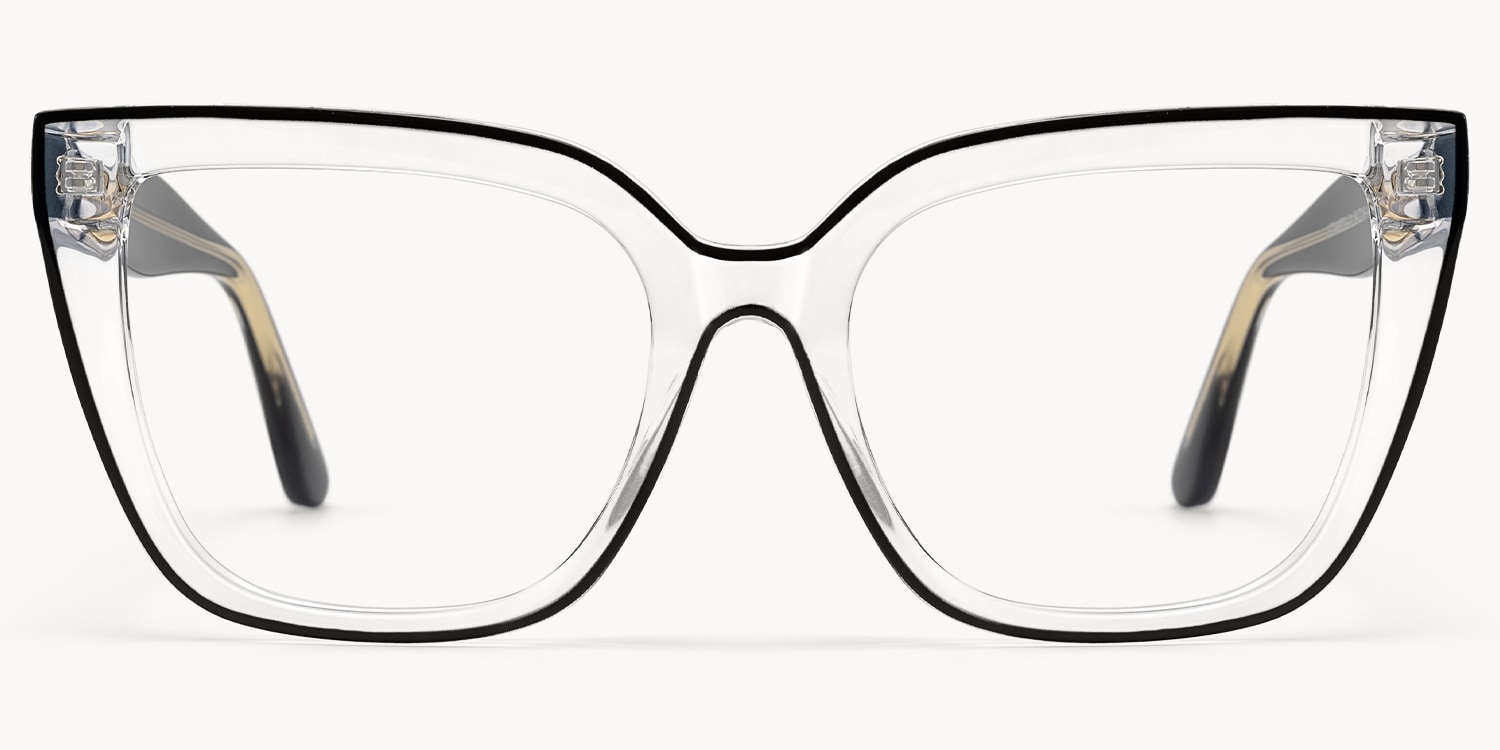 Jessye - Butterfly Black/Crystal Eyeglasses - 1