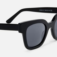 Vanguard - Square Black Sunglasses | Vooglam Design Details