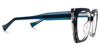 Edge - Geometric Blue Eyeglasses | Vooglam