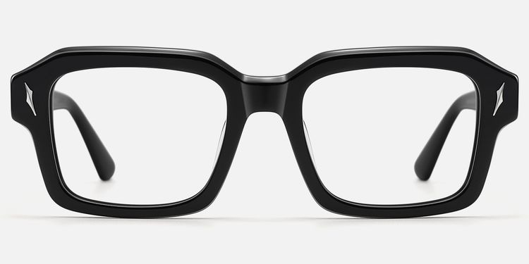 Blindspot - Safety Pin Square Black Glasses | Vooglam