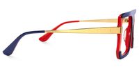 Damiano - Aviator Blue/Red Two-tone Eyeglasses | Vooglam 