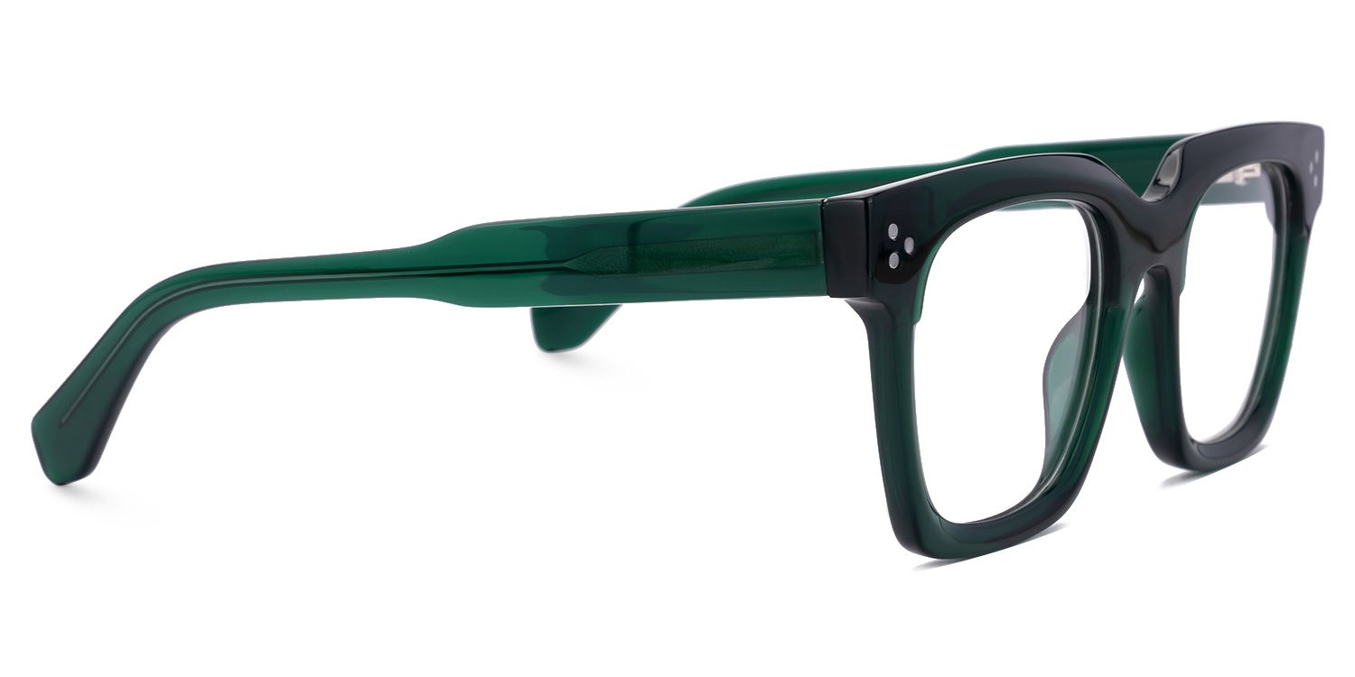 Ichtaca - Rectangle Green Eyeglasses product detail 4