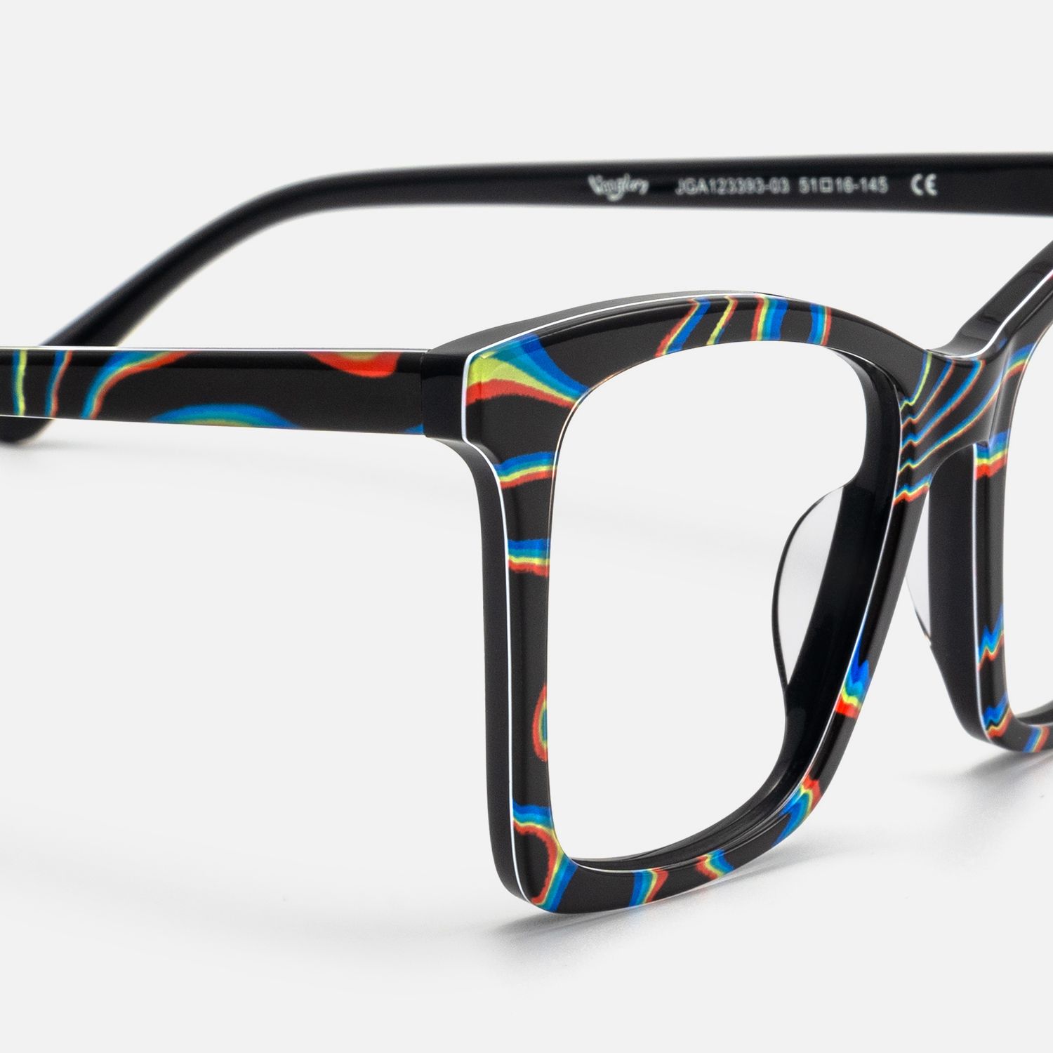 Kiersten - Butterfly Pattern Eyeglasses | Vooglam Design Details
