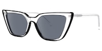 Lyuba - Rectangle Black Sunglasses - 3