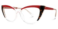 Eavan - Cat Eye Red/Tortoise Eyeglasses - 2