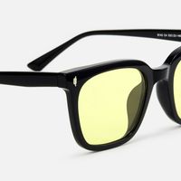 Cosmo - Rectangle Black Sunglasses | Vooglam Design Details