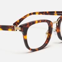 Silenzio - Square Tortoise Eyeglasses | Vooglam Design Details