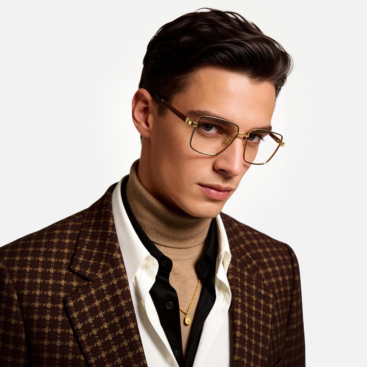 Explore the design story of Griot - Square Black Eyeglasses | Vooglam