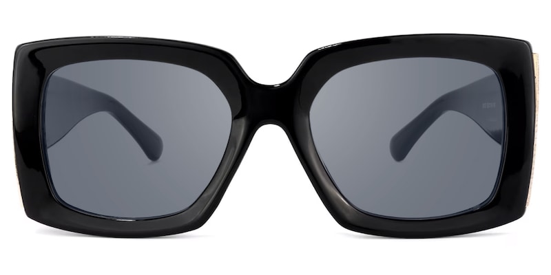 Borislav - Rectangle Black Sunglasses