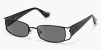 Wren - Rectangle Black Sunglasses - 2