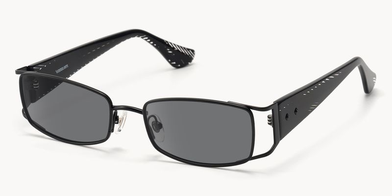 Wren - Rectangle Black Sunglasses