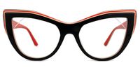 Ekewaka - Cat Eye Black Eyeglasses | Vooglam Angle View