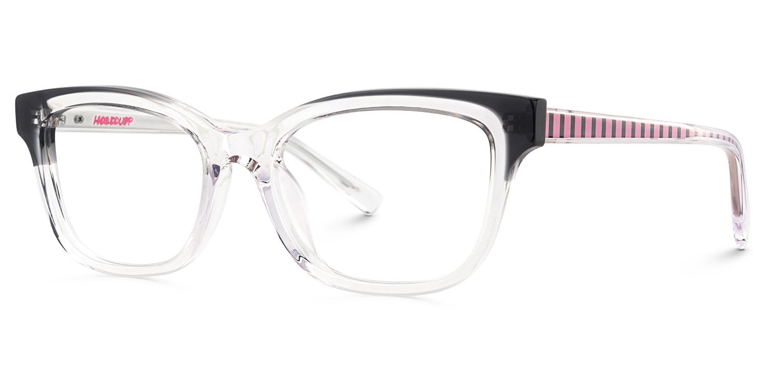 Welty - Rectangle Black Eyeglasses | Vooglam Front View