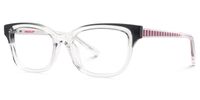 Welty - Rectangle Black Eyeglasses | Vooglam Front View
