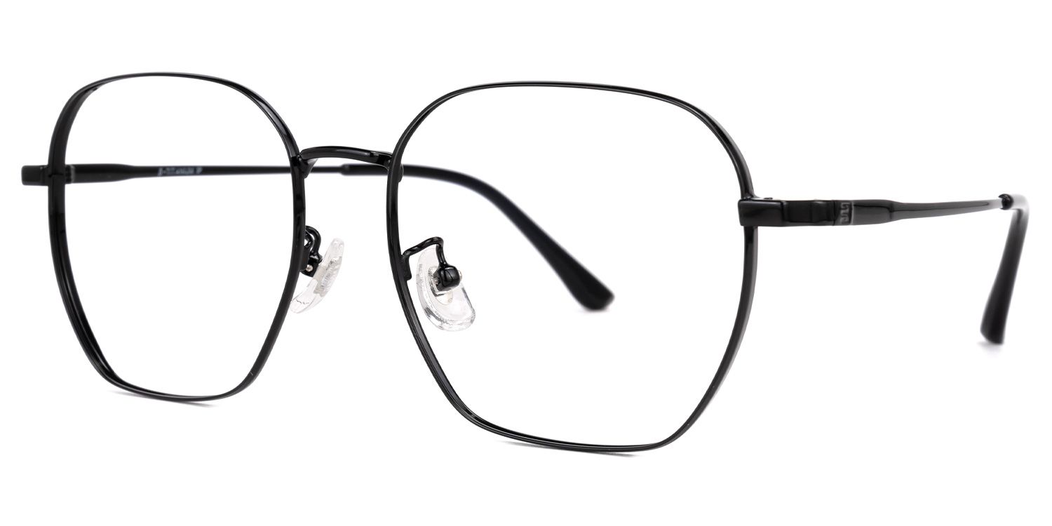 Eissa - Round Black Eyeglasses | Vooglam Front View