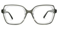 Edwald - Rectangle Grey Eyeglasses | Vooglam Angle View