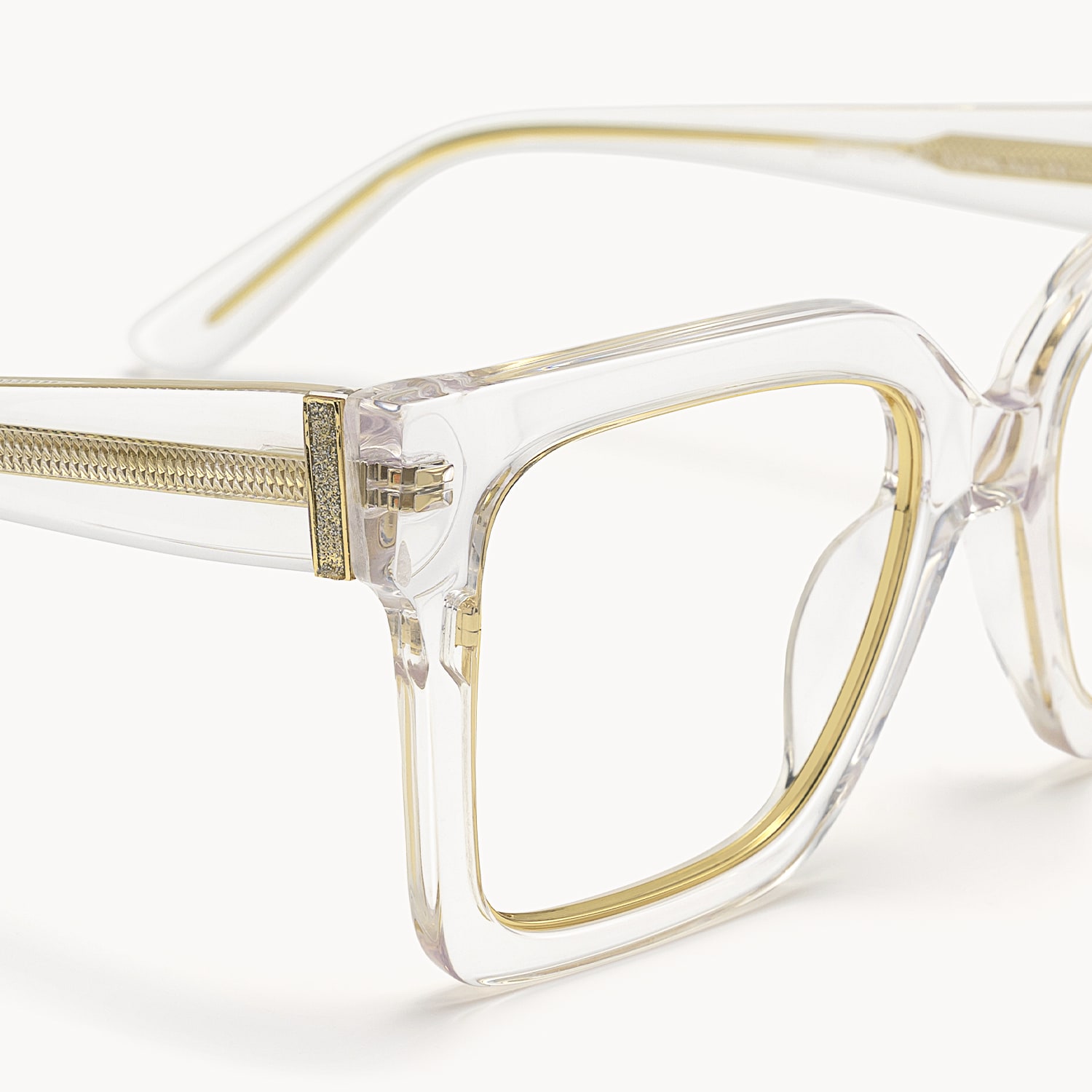 Ibrahim - Square Crystal Eyeglasses