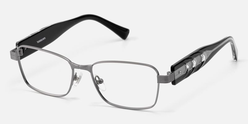 Toyo - Gunmetal Glasses with Visible Wire Core | Vooglam