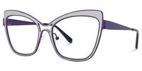 Eleuterio - Butterfly Purple Eyeglasses | Vooglam Front View