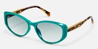 Macsen - Cat Eye Green Prescription Sunglasses | Vooglam Front View
