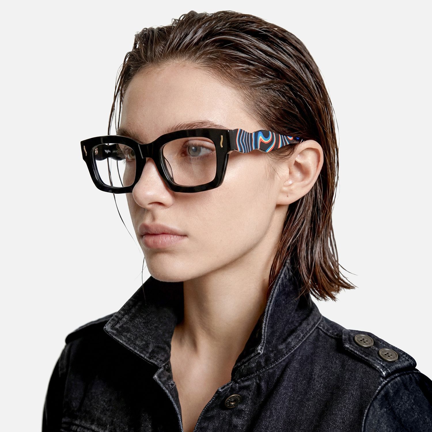 Explore the design story of Wave - Cat Eye Black Eyeglasses | Vooglam