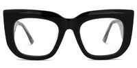 Hakulani - Square Black Eyeglasses | Vooglam Angle View