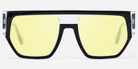 Inerney - Geometric Yellow Tinted Glasses | Vooglam Angle View