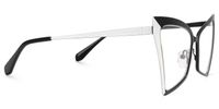 Ekram - Butterfly Black/White Eyeglasses | Vooglam 
