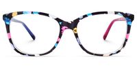 ECO Nalanie - Rectangle Floral Eyeglasses | Vooglam Angle View