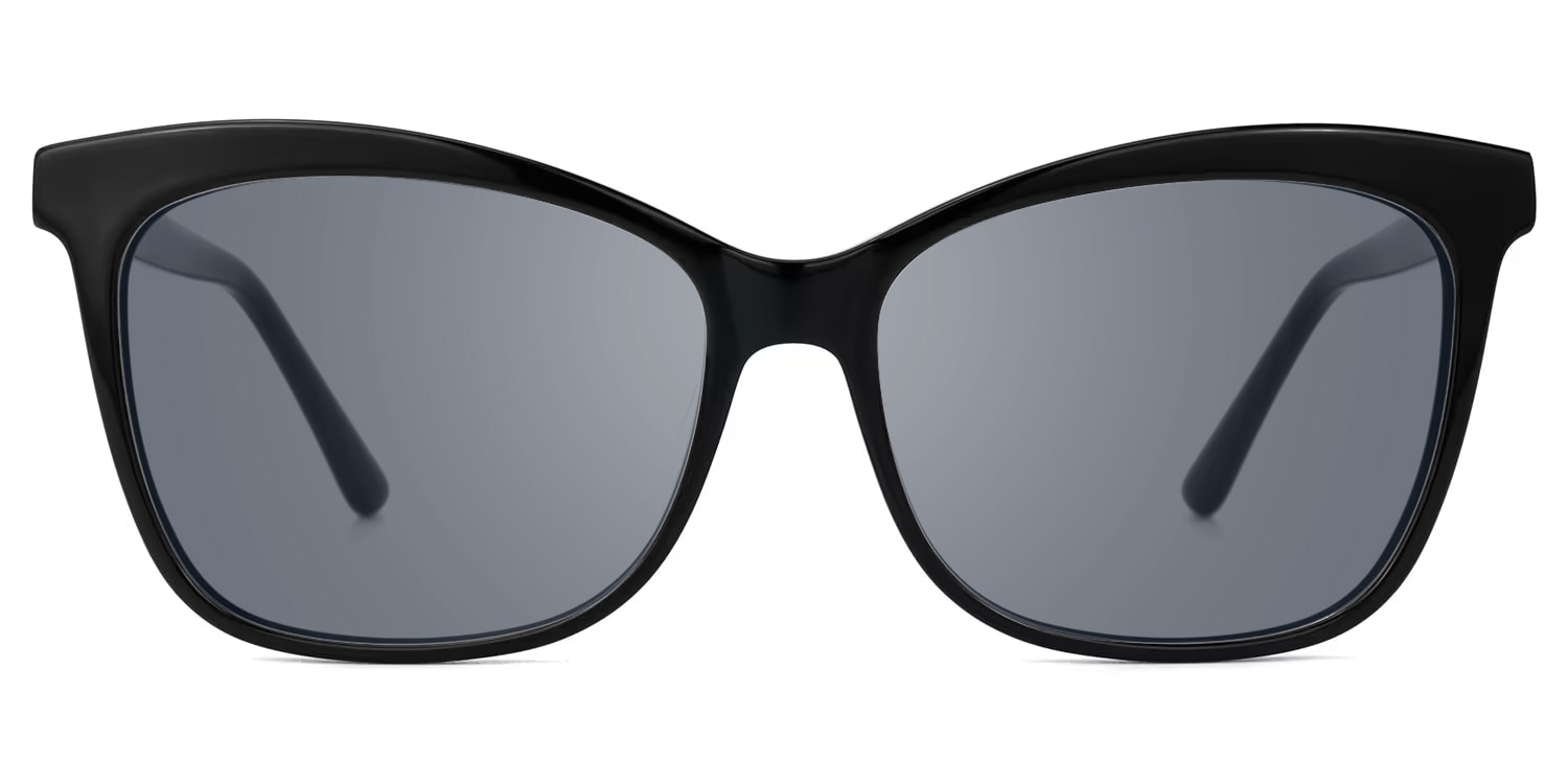 Alfven - Bold Black Sunglasses Butterfly Shaped - 1