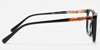 ECO Wafiya - Rectangle Black Eyeglasses | Vooglam Side View