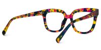 Daruka - Square Floral Eyeglasses | Vooglam Side View